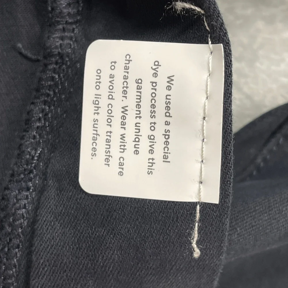 DL1961 Avery Relaxed Straight Pants Mens 35x32 Navy Blue Twill Stretch